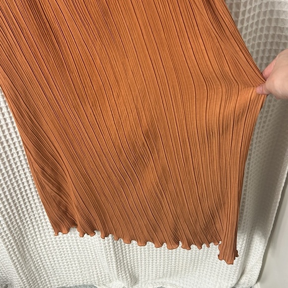 Madewell Goldie Dress In Plisse Sunset Haze Women’s Size 0 - Picture 8 of 13